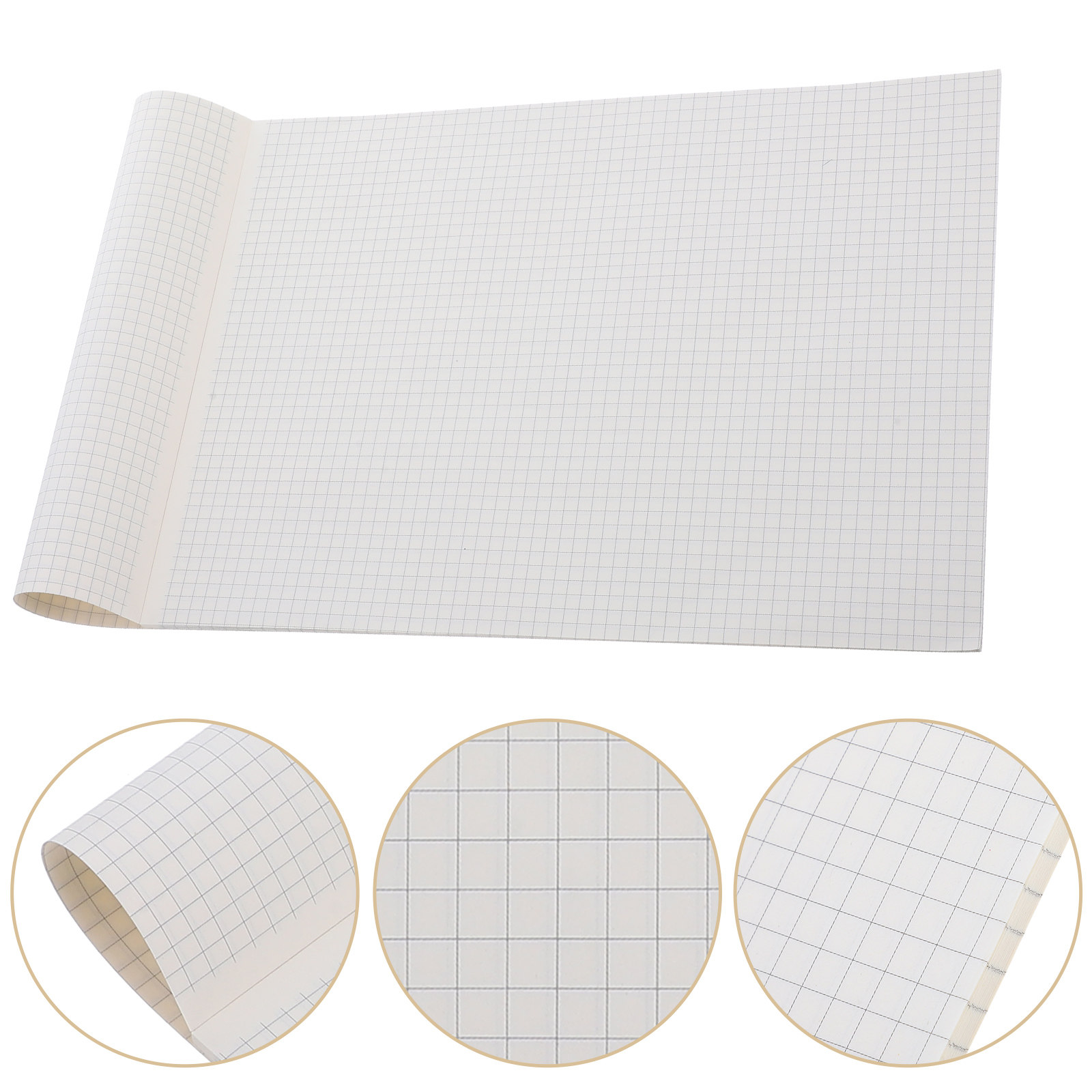Graph Paper Pad - 40Sheets Thickened Grid Paper Notebook A4