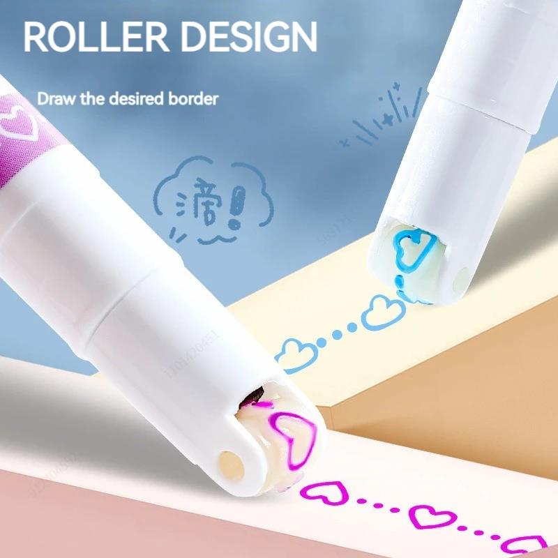 6Pcs/Set Cute Flower Line Shap - Highlighter Set Pastel ulasan dan harga