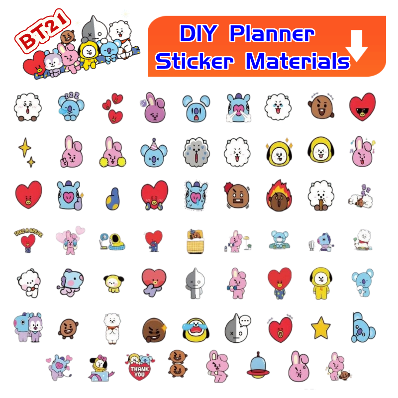 BT21 koya RJ tata Shooky Mang  - Memo Pad Sticky ulasan dan harga
