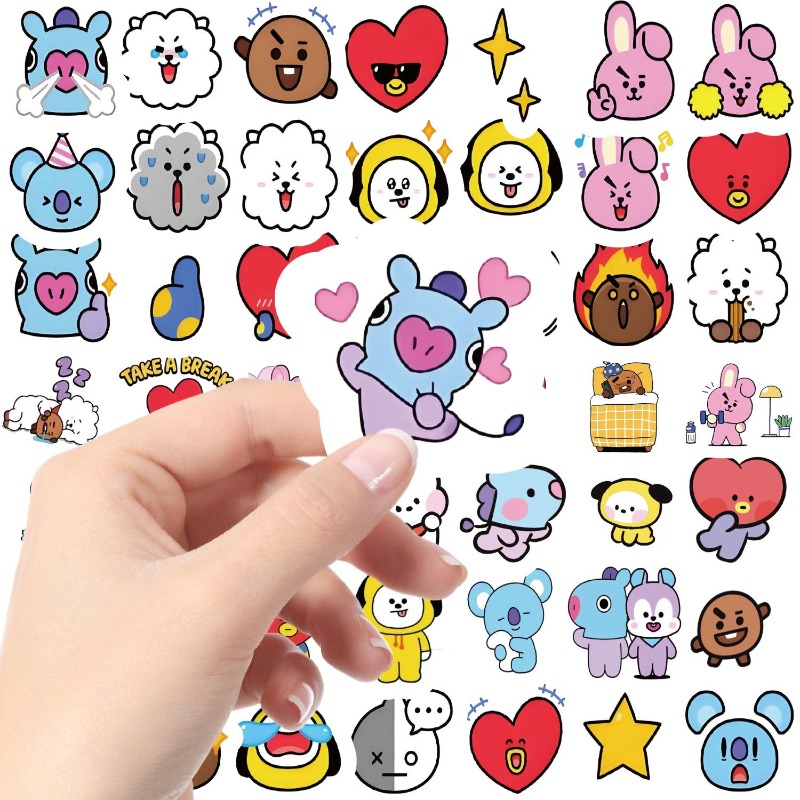 BT21 koya RJ tata Shooky Mang  - Memo Pad Sticky ulasan dan harga