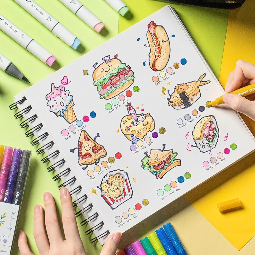 Ohuhu Honolulu B Marker Pen Se - Whiteboard Marker Set ulasan dan harga