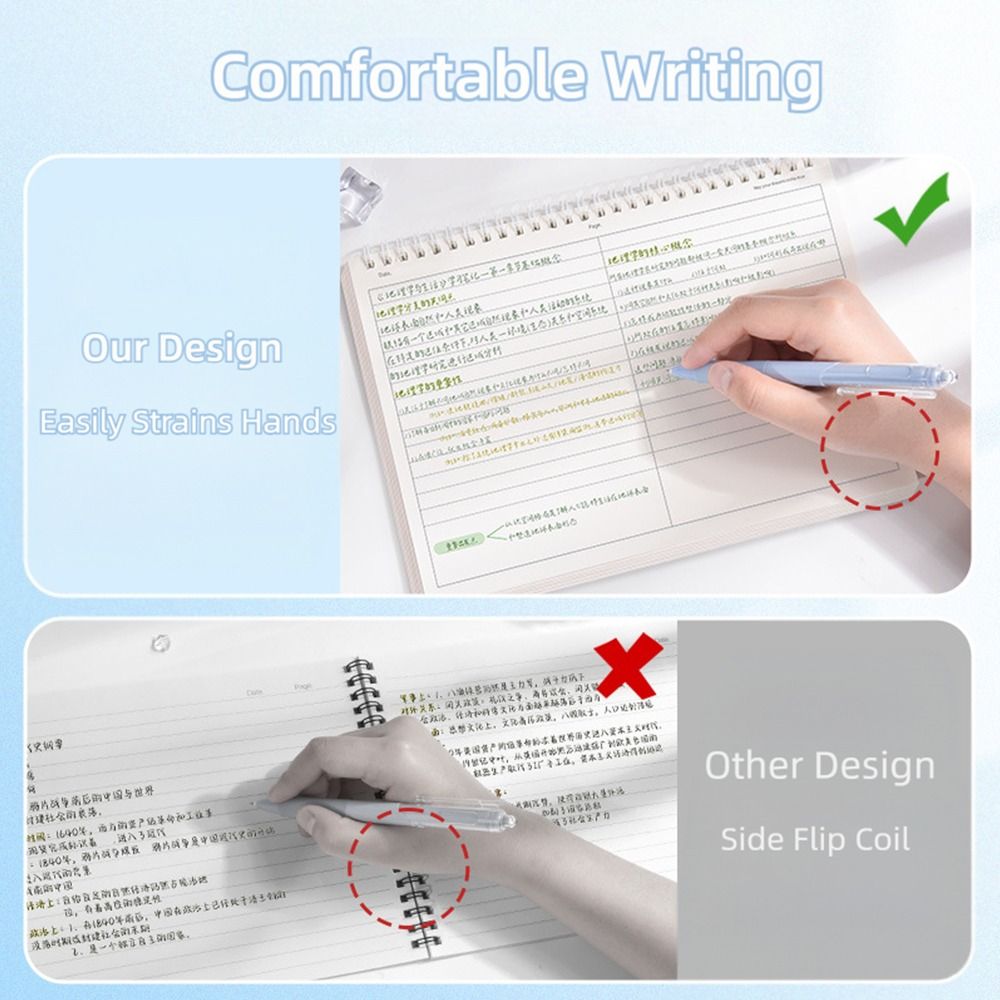 Simple Thicken Paper Coil Note - Graph Paper Pad ulasan dan harga