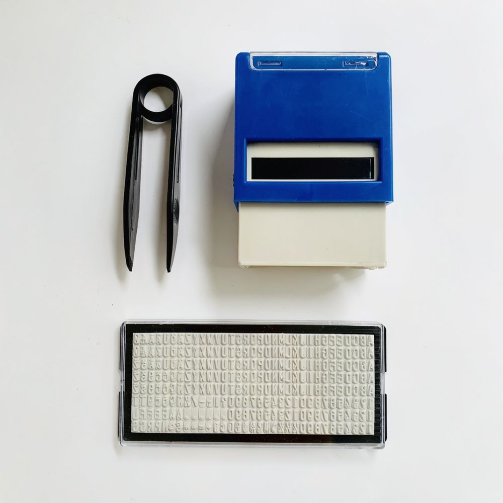 DIY Letter Character Rubber St - Self Inking Stamp ulasan dan harga