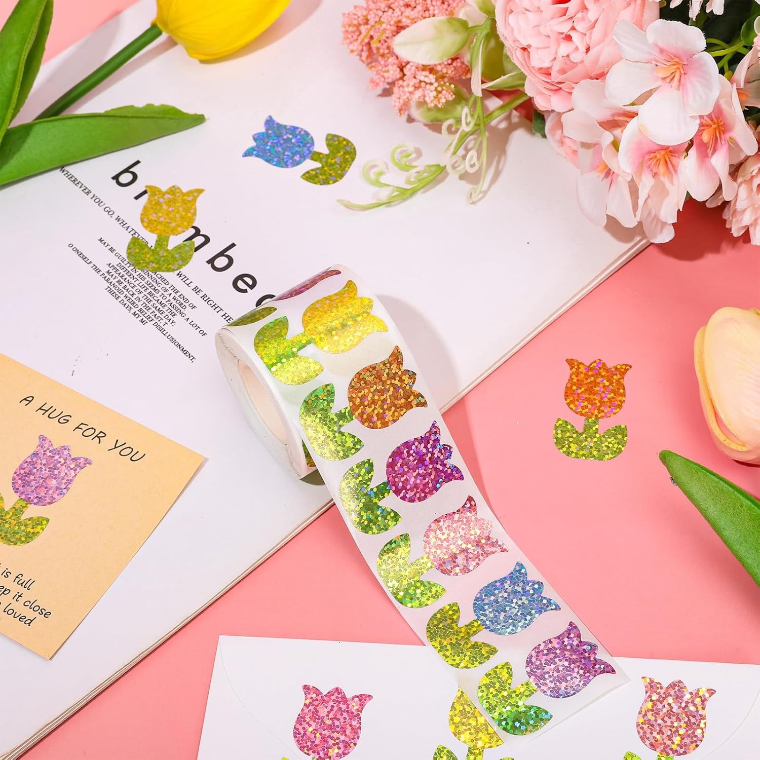 Cartoon Colorful Flower Decora - Memo Pad Sticky ulasan dan harga