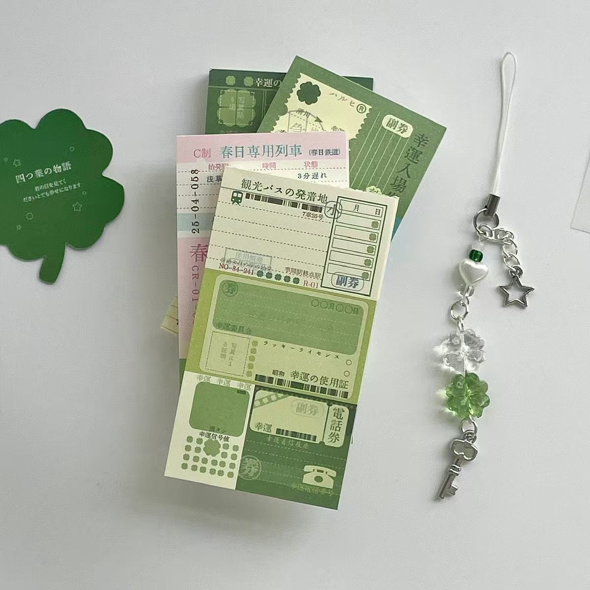 40PC Cute Four-leaf Clover Jap - Graph Paper Pad ulasan dan harga