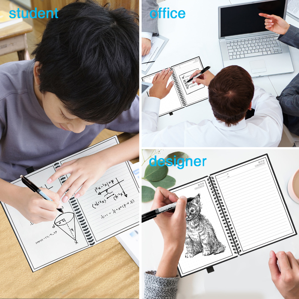 A6 Reusable Erasable Notebook  - Graph Paper Pad ulasan dan harga