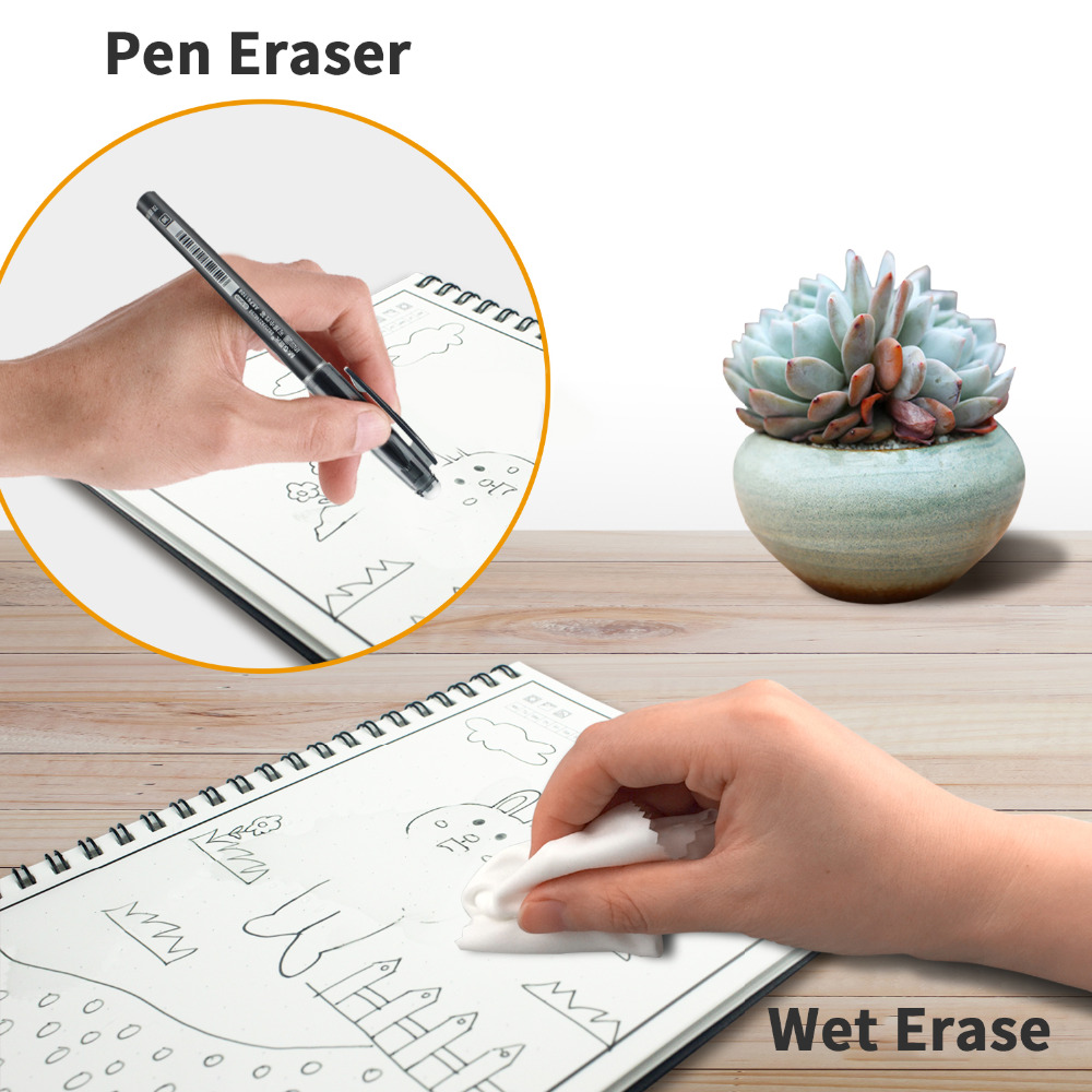A6 Reusable Erasable Notebook  - Graph Paper Pad ulasan dan harga