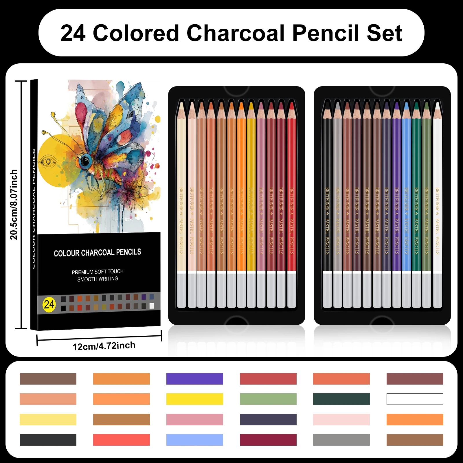 Pro Chalk-Pastel Color Pencils - Highlighter Set Pastel ulasan dan harga
