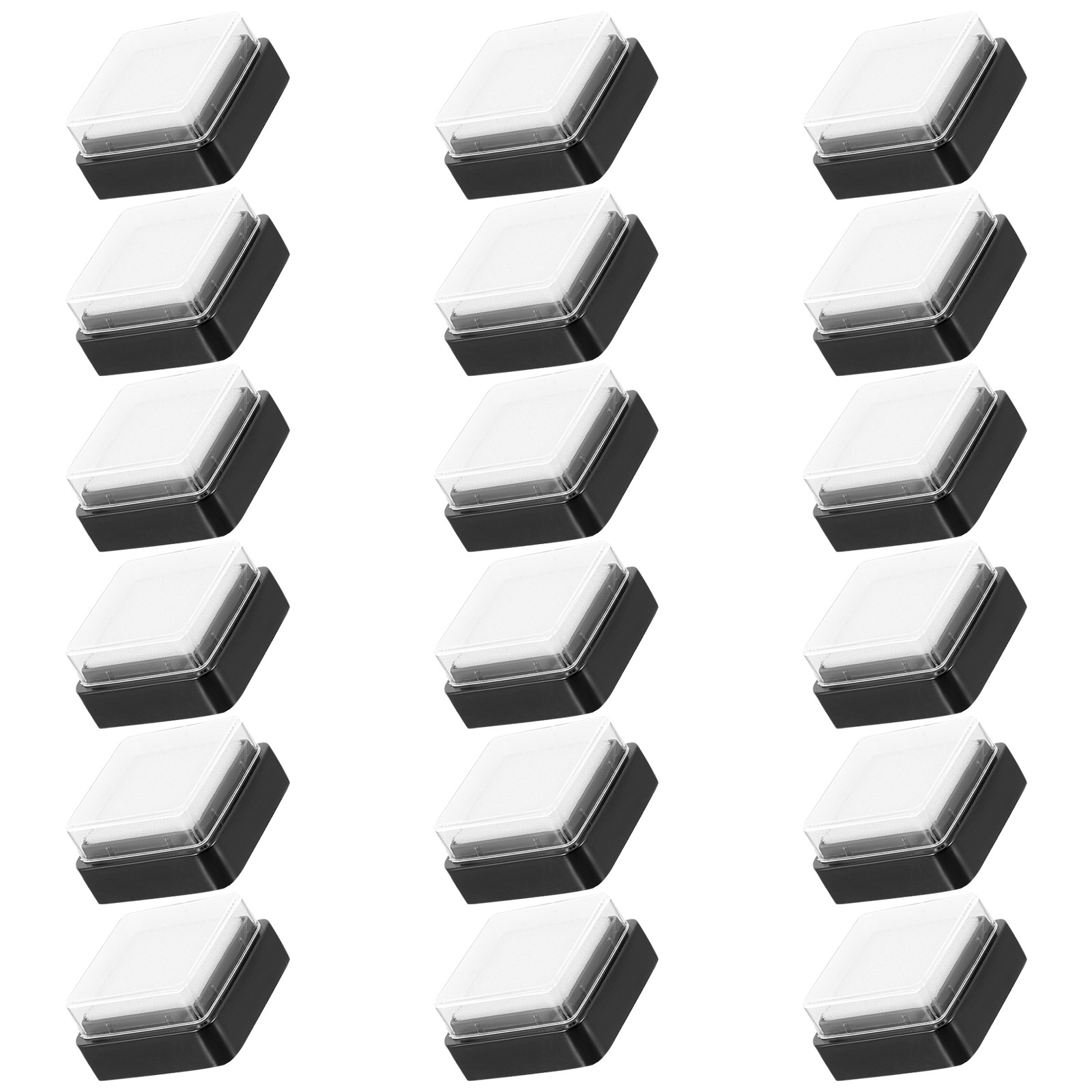 18Pcs Blank Ink Stamp Pads Spo - Self Inking Stamp ulasan dan harga