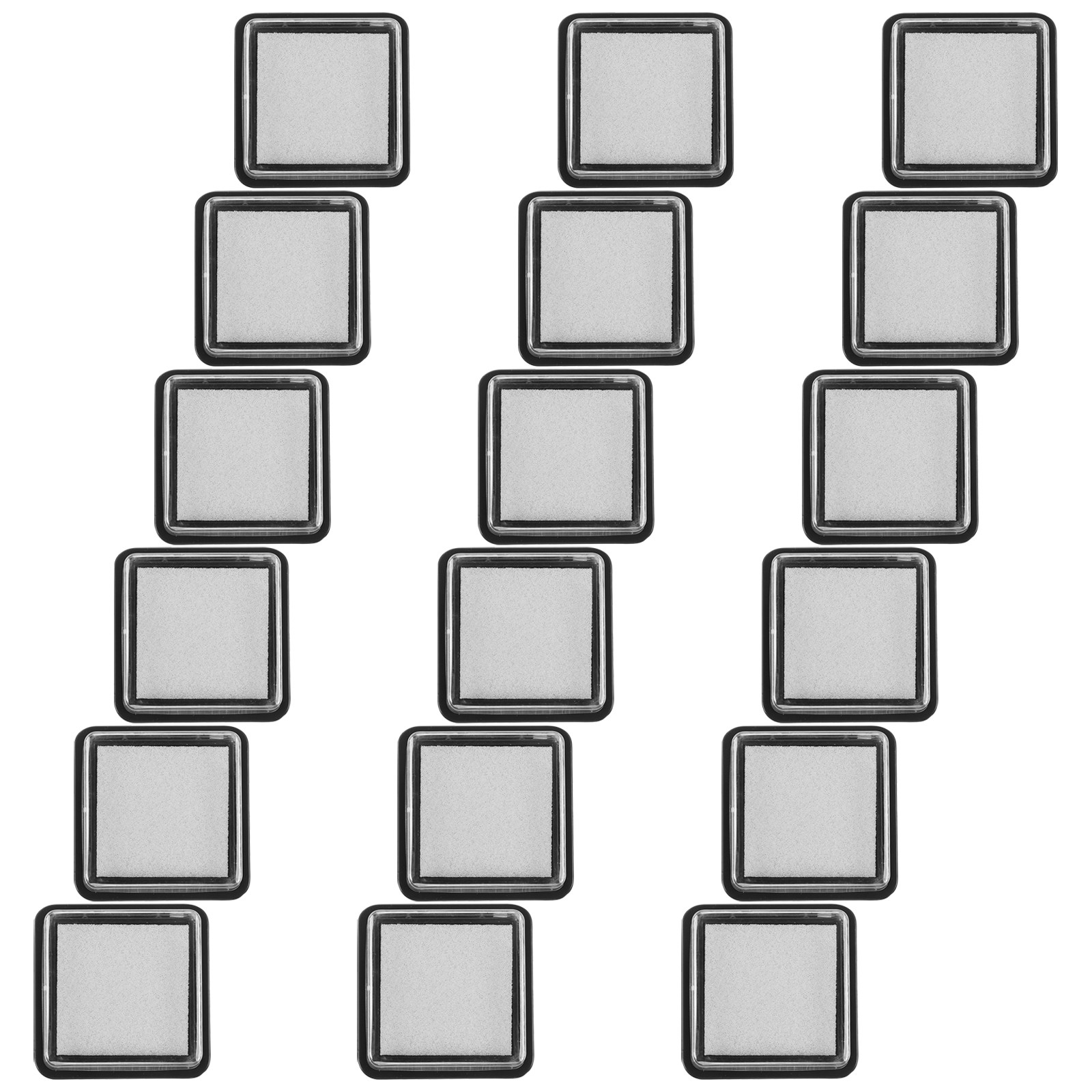 18Pcs Blank Ink Stamp Pads Spo - Self Inking Stamp ulasan dan harga