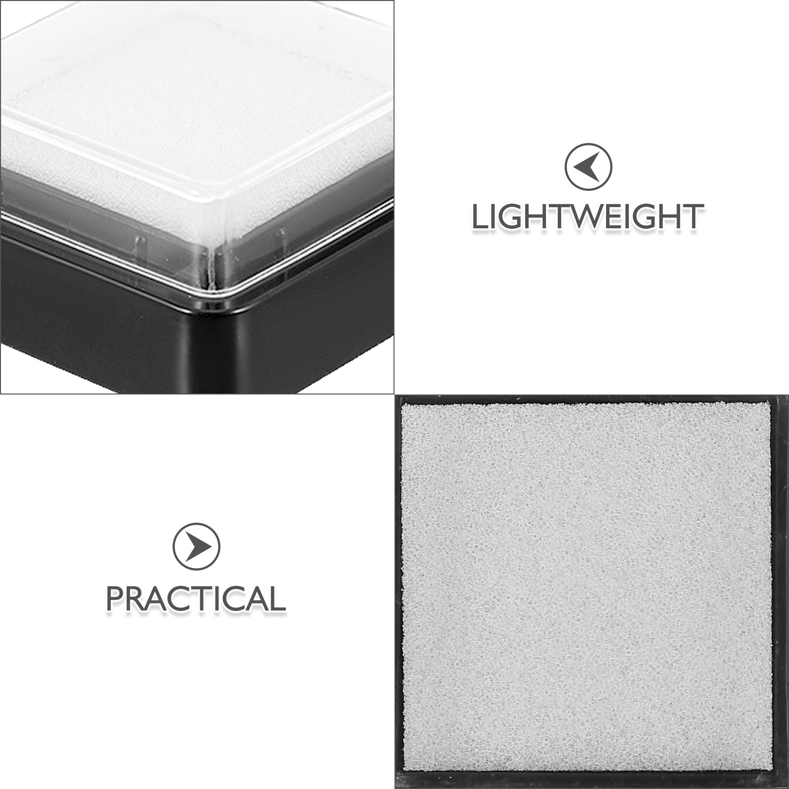 18Pcs Blank Ink Stamp Pads Spo - Self Inking Stamp ulasan dan harga