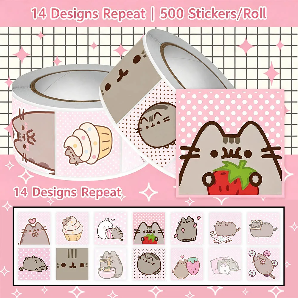 Hou 500pcs Pusheen Cartoon Cat - Memo Pad Sticky ulasan dan harga