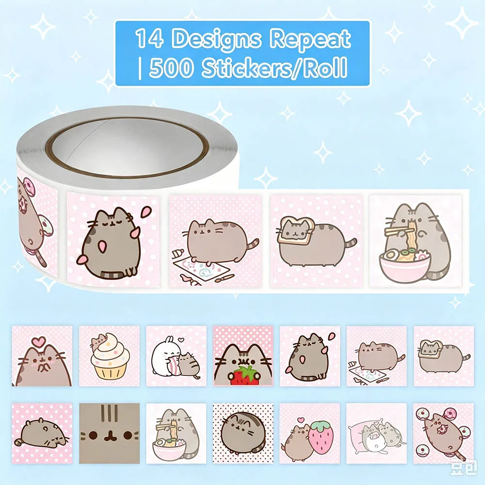 Hou 500pcs Pusheen Cartoon Cat - Memo Pad Sticky ulasan dan harga