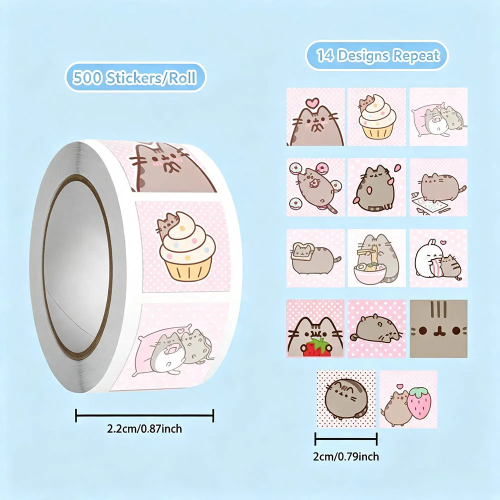 Hou 500pcs Pusheen Cartoon Cat - Memo Pad Sticky ulasan dan harga