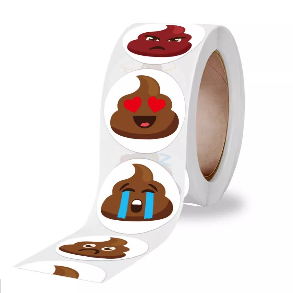 100-500pcs Funny Poop Cartoon  - Memo Pad Sticky ulasan dan harga