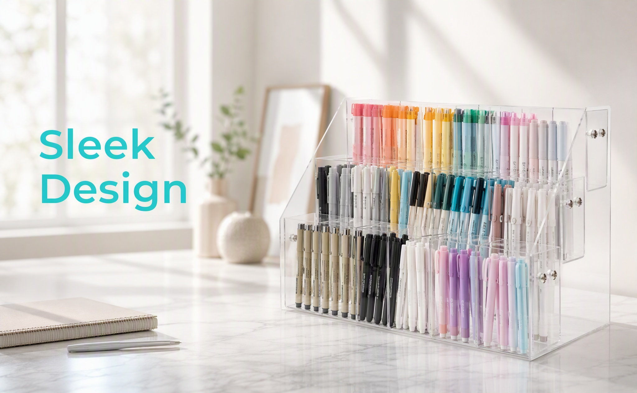 Acrylic Pen Display Stand Clea - Stationery Office And School Supply Stores ulasan dan harga