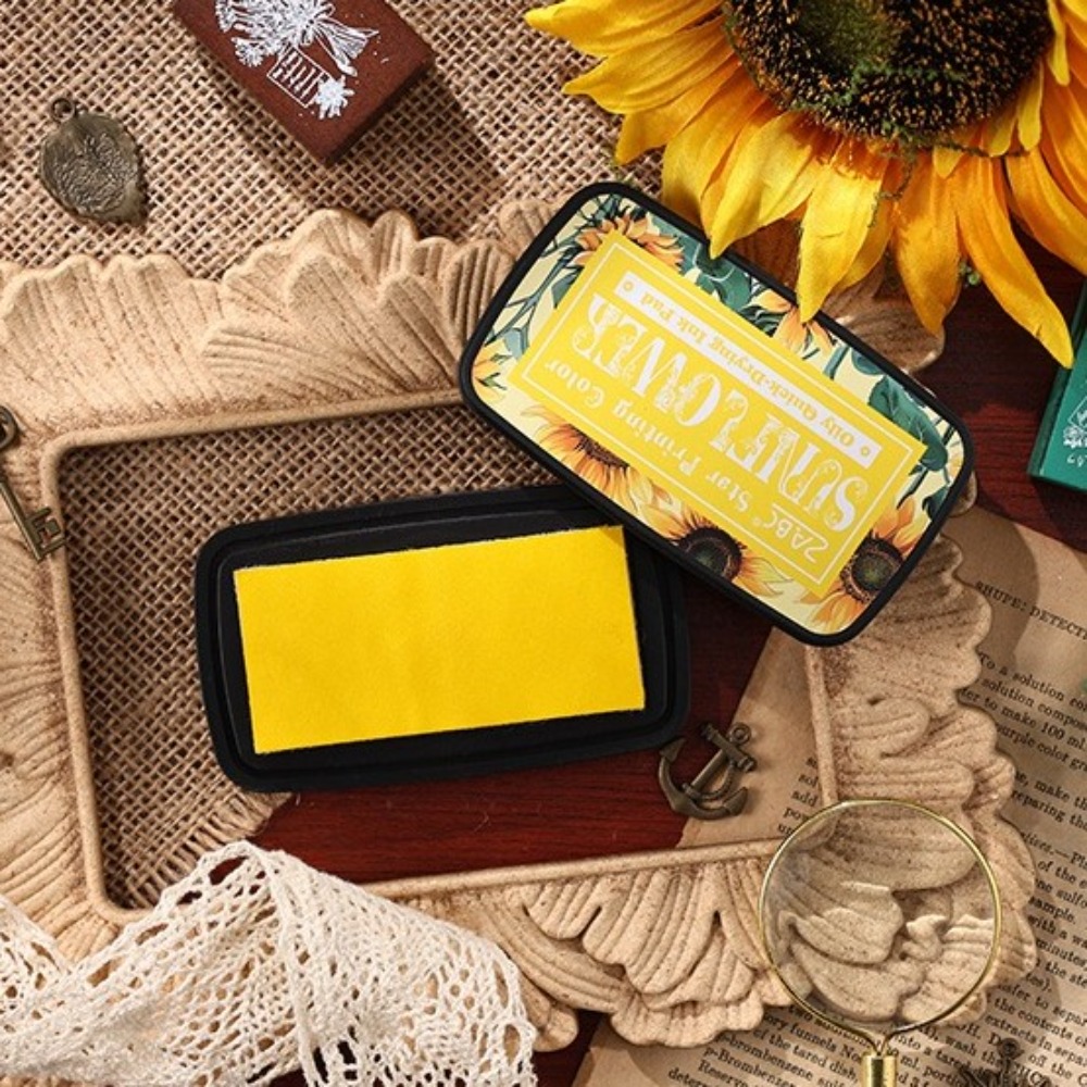 New Colorful Ink Pad Rectangul - Self Inking Stamp ulasan dan harga