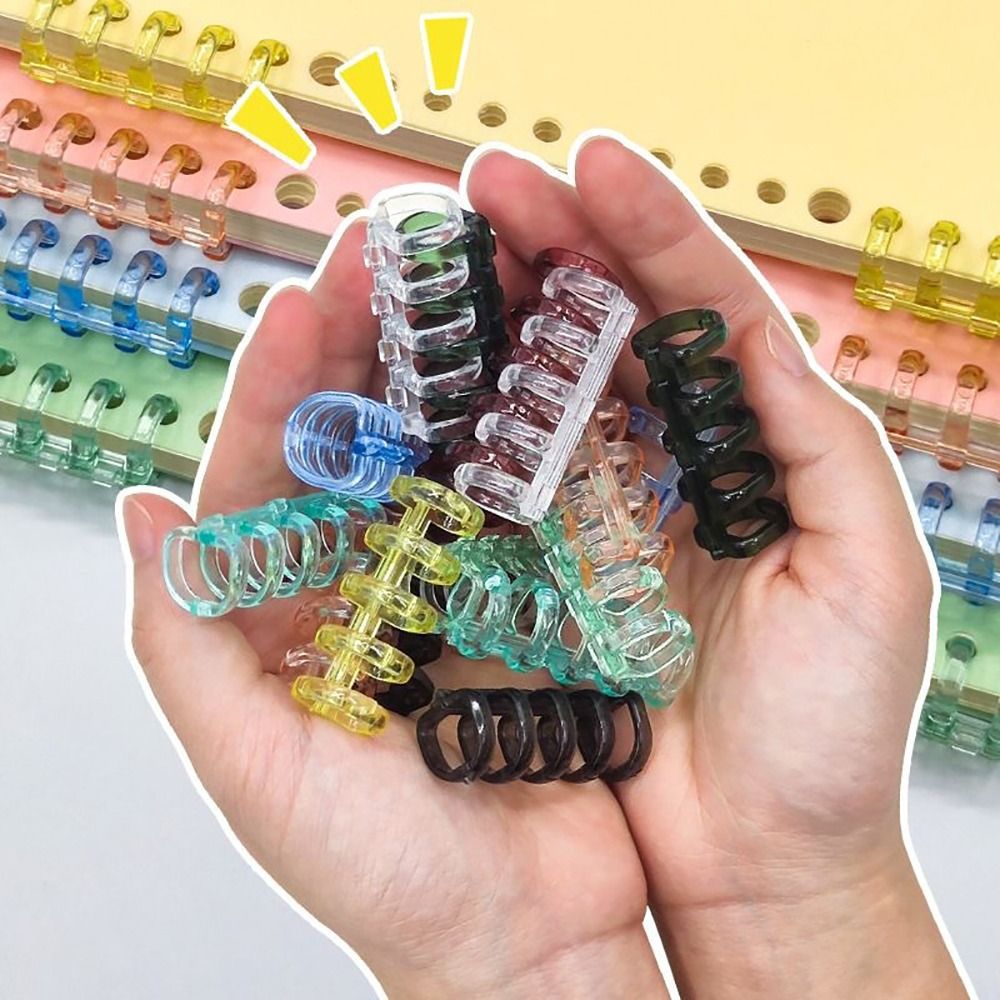 10Pcs Binding Spines Snap Spli - Binding Comb Plastic ulasan dan harga