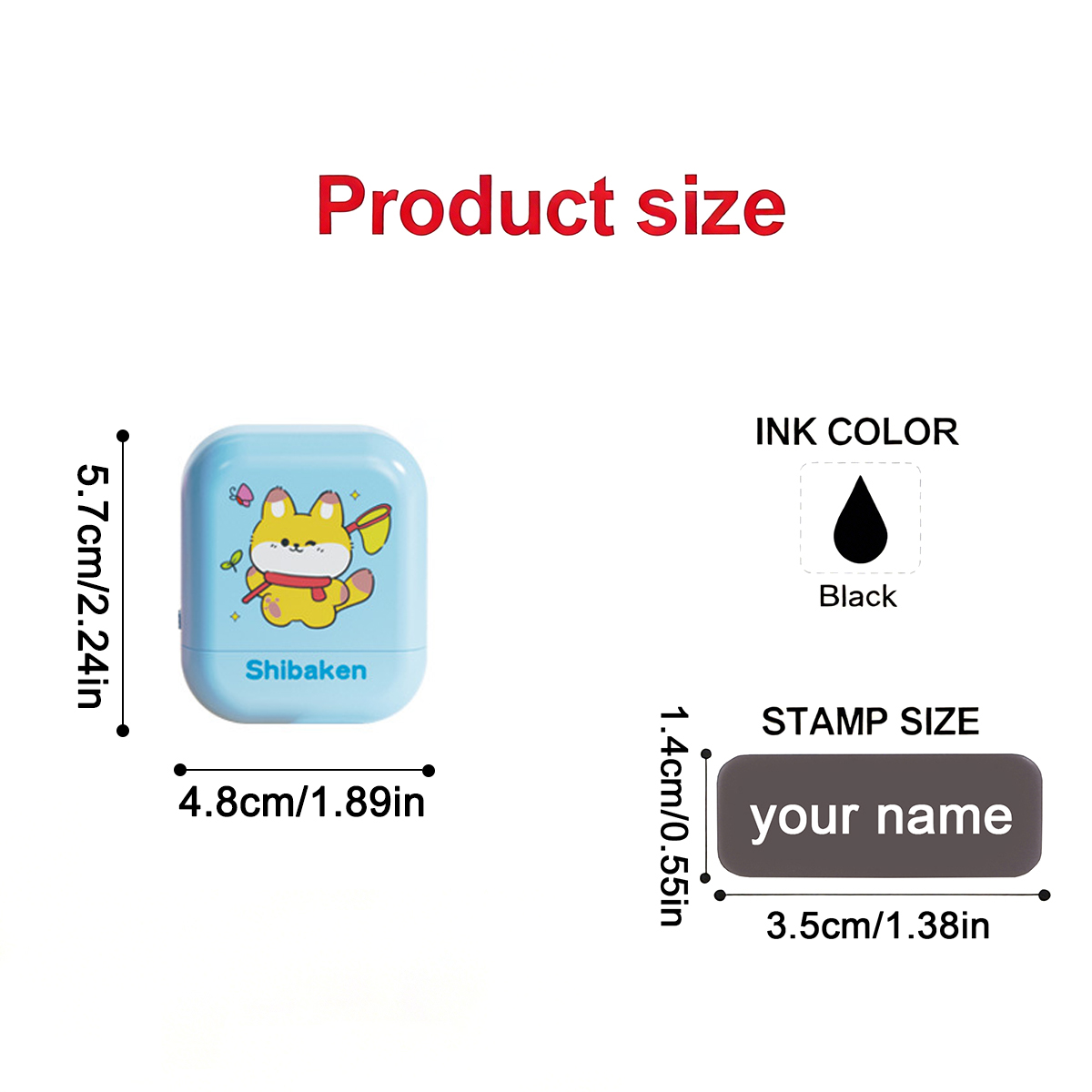 Personalized Custom Kids Name  - Self Inking Stamp ulasan dan harga